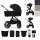 Kinderkraft Multifunktionaler Kinderwagen Nea 2.0 2in1 Kollektion 2025