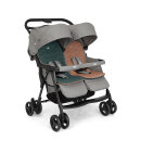 Joie Aire Twin Zwillingsbuggy inkl. Regenverdeck Pebble