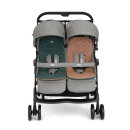 Joie Aire Twin Zwillingsbuggy inkl. Regenverdeck Pebble