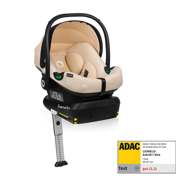 Lionelo Autositz + Base Set Astrid i-Size Beige Sand