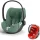 Cybex Babyschale Cloud T i-Size Plus + Regenverdeck Leaf Green