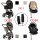 3in1-Angebot-Set: Moon Kinderwagen Piú Kollektion 2024 + Lionelo Autositz Base Set Astrid i-Size inkl. Adapter