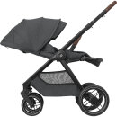 Maxi Cosi Kinderwagen Oxford + Twillic Graphite (Dark Frame + Brown Leather)