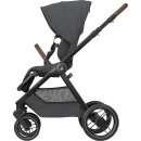 Maxi Cosi Kinderwagen Oxford + Twillic Graphite (Dark Frame + Brown Leather)