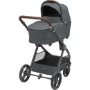 Maxi Cosi Kinderwagen Oxford + Twillic Graphite (Dark Frame + Brown Leather)