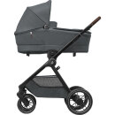 Maxi Cosi Kinderwagen Oxford + Twillic Graphite (Dark Frame + Brown Leather)