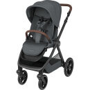 Maxi Cosi Kinderwagen Oxford + Twillic Graphite (Dark Frame + Brown Leather)
