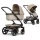 Joolz Geo 3 Mono Kinderwagen Set 4 in 1 inkl. Fußsack, Cybex Base T und Cybex Cloud T i-Size Babyschale Sandy Taupe Cloud T i-Size Plus Cozy Beige