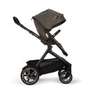 Nuna DEMI™ next Kinderwagen Granite 3in1 Set inkl. faltbare Babywanne und Babyschale Pipa Next i-Size Caviar/Handle Chocolate Kollektion 2024