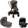 Nuna DEMI™ next Kinderwagen Granite 3in1 Set inkl. faltbare Babywanne und Babyschale Pipa Next i-Size Caviar/Handle Chocolate Kollektion 2024