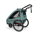 Qeridoo Fahrradanhänger Qupa1 Plus Mineral Blue