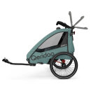 Qeridoo Fahrradanhänger Qupa1 Plus Mineral Blue