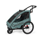 Qeridoo Fahrradanhänger Qupa 2 Plus Mineral Blue