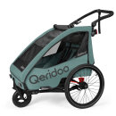 Qeridoo Fahrradanhänger Qupa 2 Plus Mineral Blue