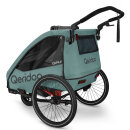 Qeridoo Fahrradanhänger Qupa 2 Plus Mineral Blue