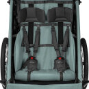 Qeridoo Fahrradanhänger Qupa 2 Plus Mineral Blue