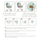 Cloby Magnetclips +Tuch/Swaddle Brown