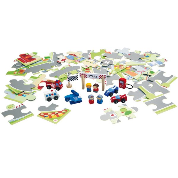 Sevi 82626 Spielpuzzle F1 mit Figuren
