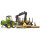 Bruder 02133 John Deere 1210E Rückezug mit 4 Baumstämmen + Holzgreifer