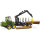 Bruder 02133 John Deere 1210E Rückezug mit 4 Baumstämmen + Holzgreifer