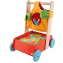 Sevi 82721 - Lauflernwagen mit Bausteinen