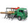 Bruder 02769 MAN TGA Holztransport LKW mit Ladekran und 3 Baumstämmen