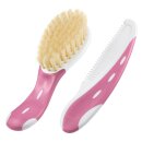 NUK 10256236 Babybürste mit Kamm rosa