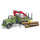 Bruder 02824 MACK Holztransport LKW, Ladekran, Greifer + 3 Baumstämmen