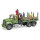 Bruder 02824 MACK Holztransport LKW, Ladekran, Greifer + 3 Baumstämmen