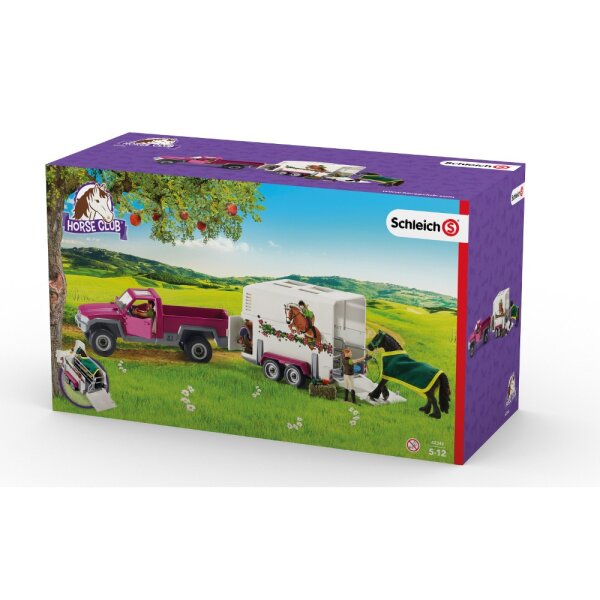 Schleich Pick-up mit Pferdeanhänger
