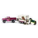 Schleich Pick-up mit Pferdeanhänger
