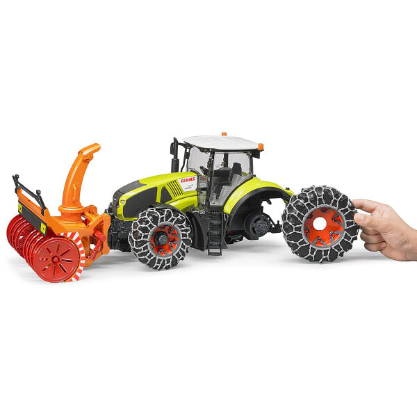 Bruder 03017 Traktor Claas Axion 950 mit Schneeketten und Schneefräse,  54,00 €