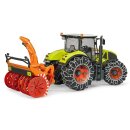 Bruder 03017 Traktor Claas Axion 950 mit Schneeketten und Schneefräse