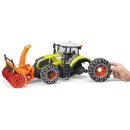 Bruder 03017 Traktor Claas Axion 950 mit Schneeketten und Schneefräse