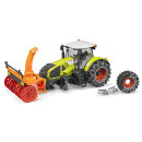 Bruder 03017 Traktor Claas Axion 950 mit Schneeketten und Schneefräse
