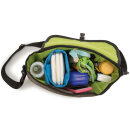 Croozer Schiebebügeltasche für Fahrradanhänger Sand grey - Meadow green