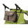 Croozer Schiebebügeltasche für Fahrradanhänger Sand grey - Meadow green
