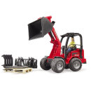 Bruder 02191 Schäffer Hoflader 2630 mit Figur und Zubehör