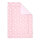 Odenwälder Wende-Krabbeldecke white stars rose quarz, Größe:100 x 135