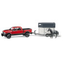 Bruder 02501 RAM 2500 Power Wagon mit Pferdeanhänger und Pferd