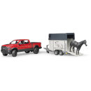 Bruder 02501 RAM 2500 Power Wagon mit Pferdeanhänger und Pferd
