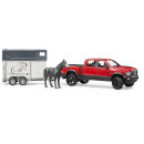 Bruder 02501 RAM 2500 Power Wagon mit Pferdeanhänger und Pferd
