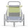 Croozer Sonnenschutz für Fahrradanhänger Kid/ Kid Plus for 2, Lemon Green