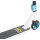 Star Scooter Roller Freestyle Alu Jump 110mm - Weiß Blau
