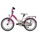 Bikestar Classic Kinderfahrrad 16 Zoll - Pink Weiß