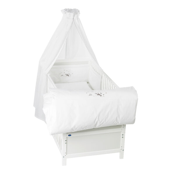 Alvi Bettset Stickerei 100x135cm weiss