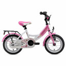 Bikestar Classic Kinderfahrrad 12 Zoll - Pink Weiß