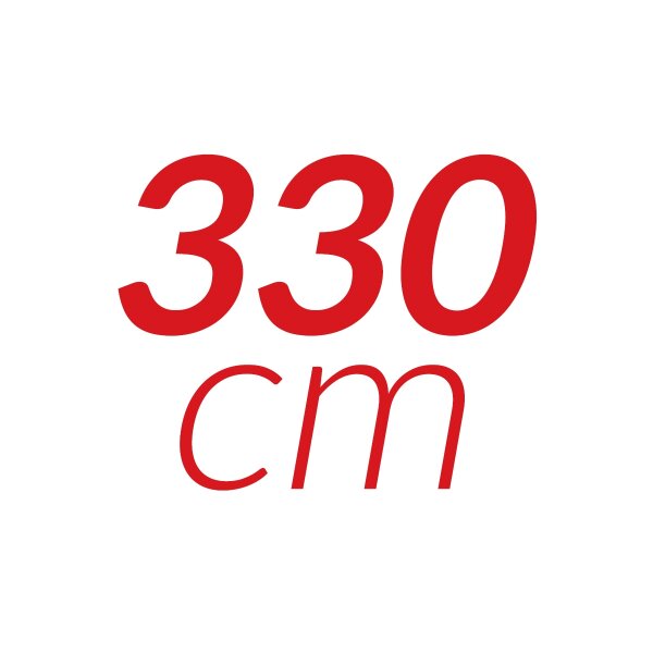 330 cm