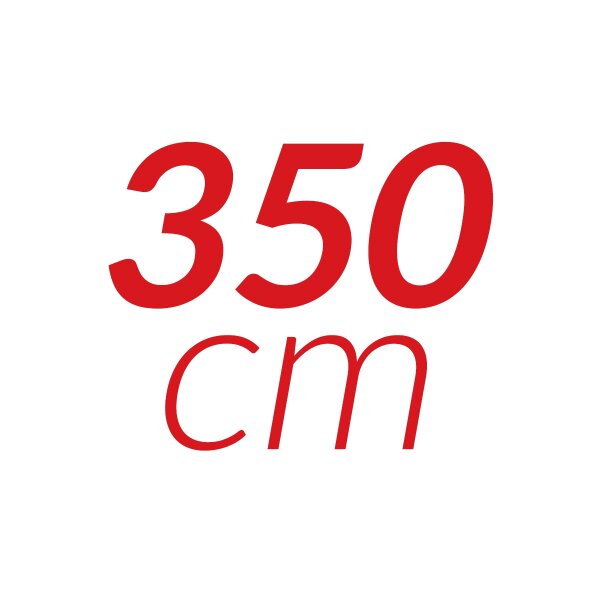 350 cm