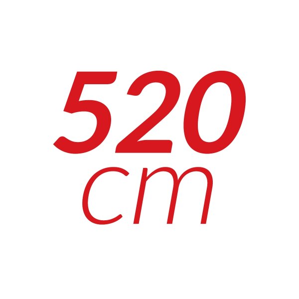 520 cm